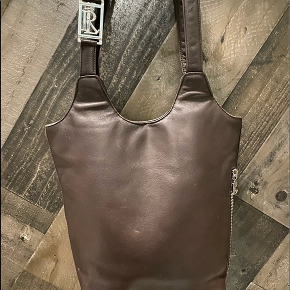 RALPH LAUREN ~ Soft Brown Leather ~ Shoulder Bag - Picture 2 of 15